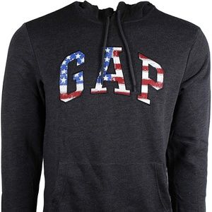 Gap Men's Fleece Arch Logo Pullover Hoodie